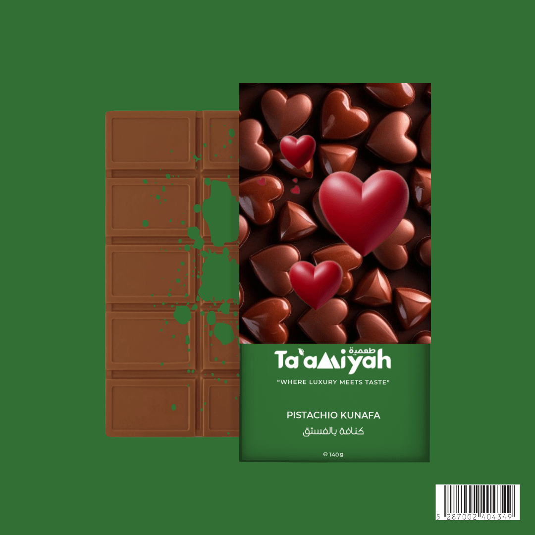 Pistachio Kunafa flavoured dubai chocolate