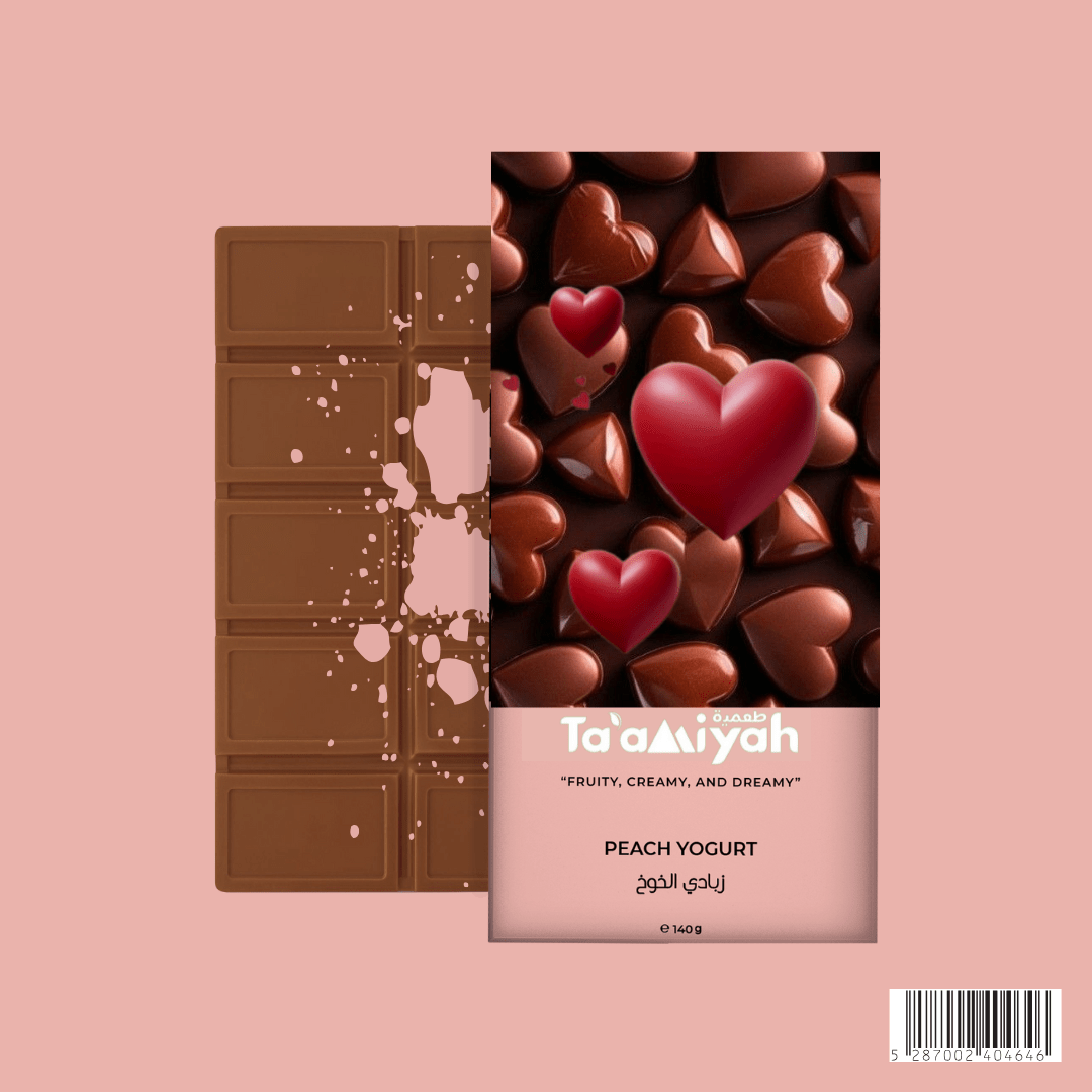 peach yogurt flavoured dubai chocolate